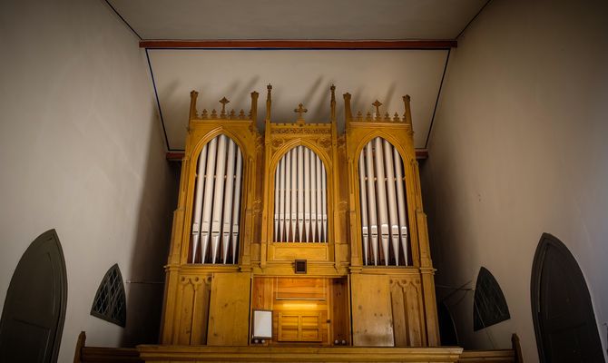 Orgel Friedrich Friese (III), 1865 in Beidendorf. Foto: Heiko Preller