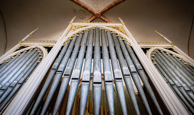 Orgel von Johann Friedrich Schulze, 1844 in der St.-Margareten-Kirche Glewitz, Foto: Heiko Preller