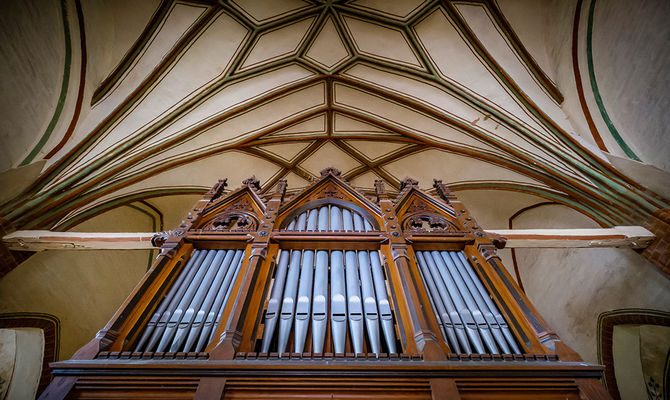 Friese (III)-Orgel in der Klosterkirche Tempzin, Foto: Heiko Preller
