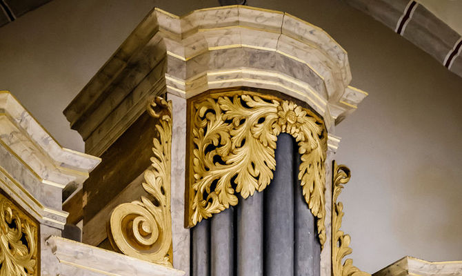 Röder-Orgel in der Stadtkirche in Wesenberg, Foto: Heiko Preller