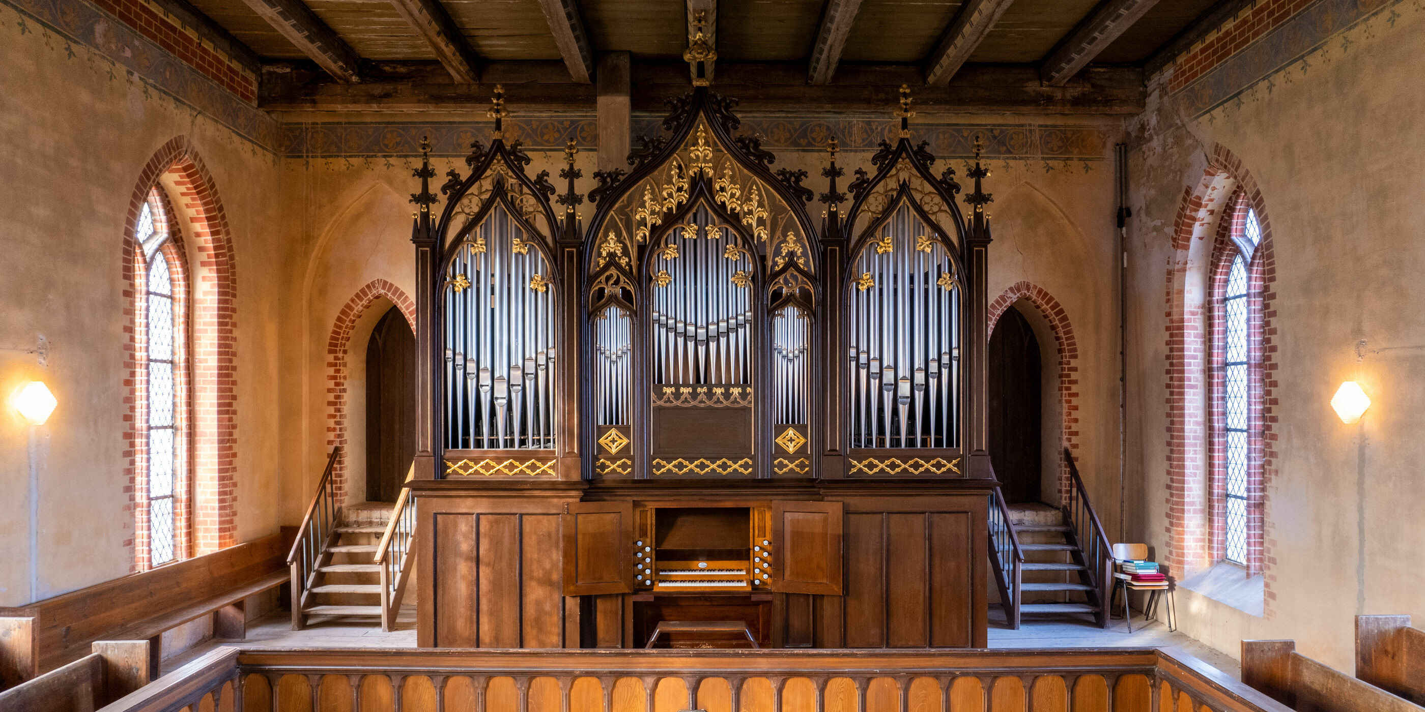 Orgel von Barnim Grüneberg in der Dorfkirche in Beggerow