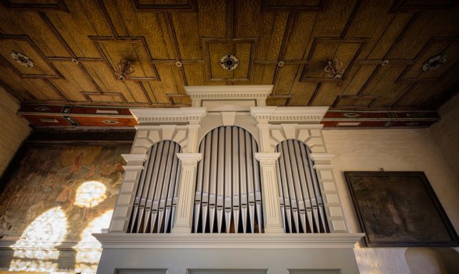 Orgel von Marcus Runge, 1912 in der Kirche Dorf Mecklenburg. Foto: Heiko Preller